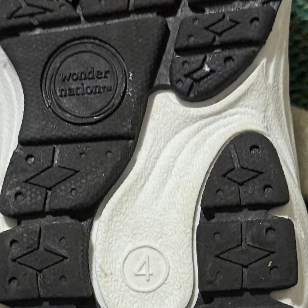 Wonder Nation Pink and White Kids' Sneakers - Picture 4 of 5